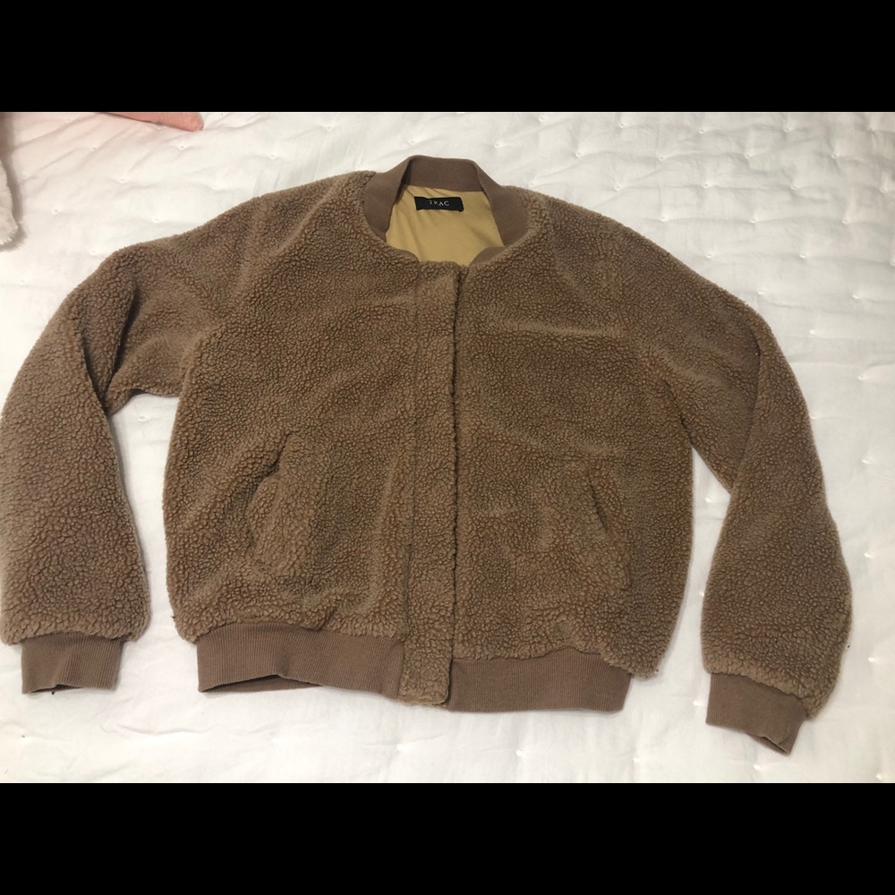 Brown Teddy Jacket Size M
